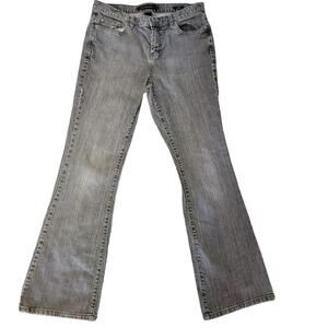 Calvin Klein classic low rise flare boot cut faded black denim jeans 90s Y2K